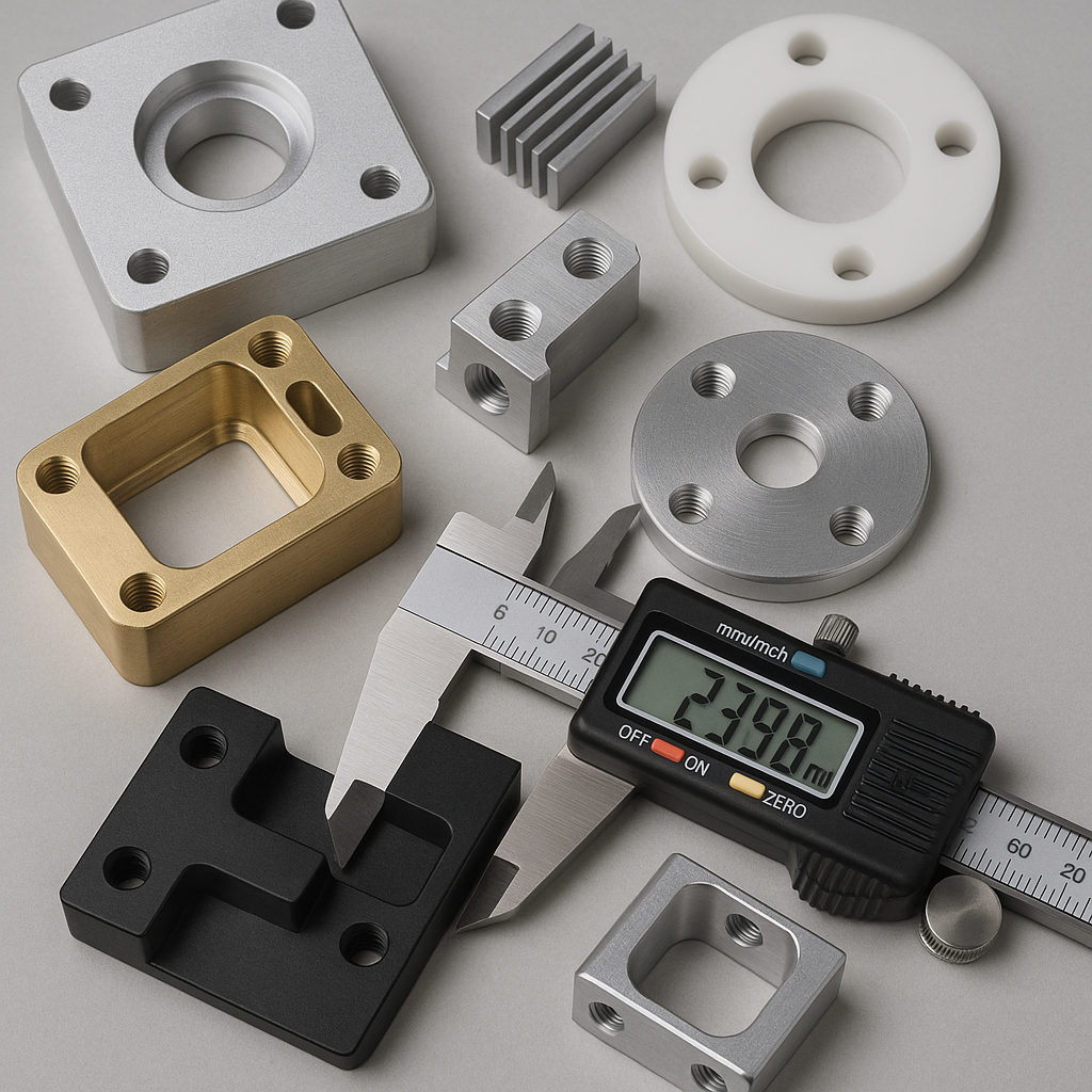CNC Milling Services 5 CNC milling parts with tight tolerances and inspection tools