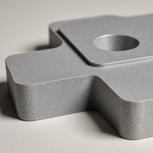 Surface Finishing Services 21 Bead blasted aluminum CNC parts with matte gray surface and fine texture