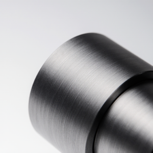 Surface Finishing Services 24 Brushed titanium CNC components with linear grain texture and industrial finish