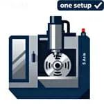 icon of 5 Axis CNC Machining Capabilities Single Setup Manufacturing