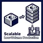 icon of CNC Prototyping Scalable to Low Volume Production