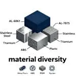 icon of CNC Prototyping Wide Range of Materials