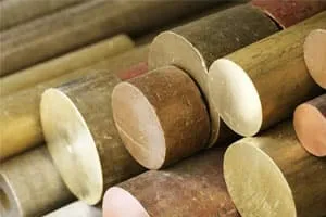 Pictures of Brass & Copper​ raw materials used for CNC processing
