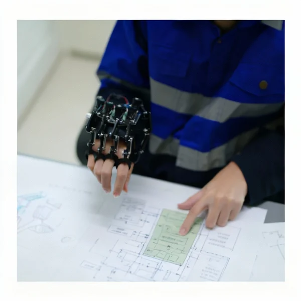 The picture of machined parts in the research development labs​​​​ field