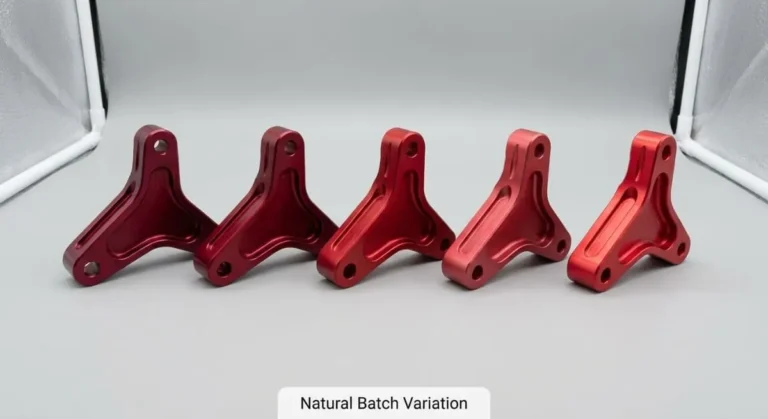 Visualizing natural color variations in aluminum anodizing batches