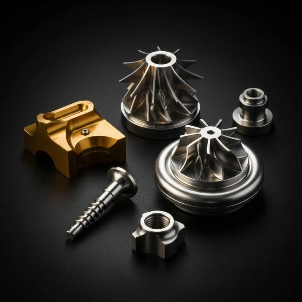 High-quality custom medical implants and turbine components manufactured by professional 5 axis cnc machining services