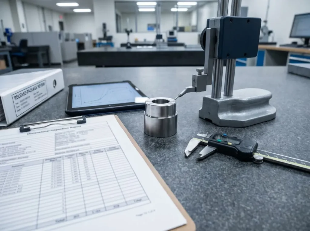 CNC Turning Service in Vietnam: How to Evaluate Suppliers 5 CNC turned part inspection report and CMM measurement