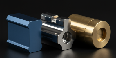 Anodized aluminum, polished stainless steel and polished brass surface finishes Anodized aluminum, polished stainless steel and polished brass surface finishes