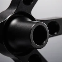 CNC machined steel parts finished with black oxide coating for protection