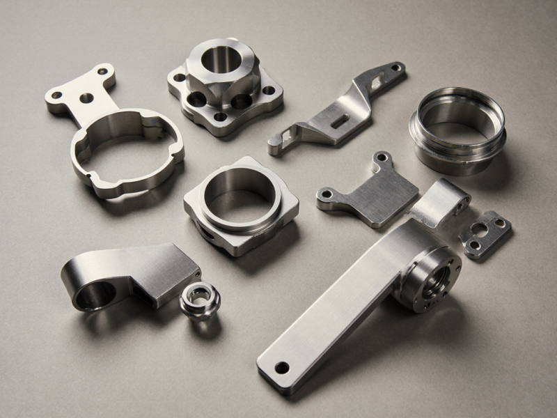CNC milled aerospace titanium and aluminum parts with precision edges CNC milled aerospace titanium and aluminum parts with precision edges