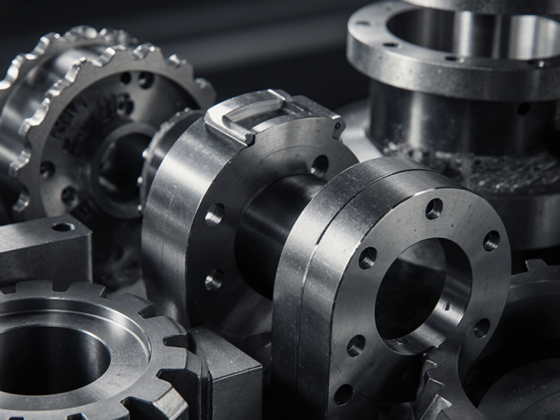CNC milled heavy-duty steel brackets and gears for industrial equipment CNC milled heavy-duty steel brackets and gears for industrial equipment