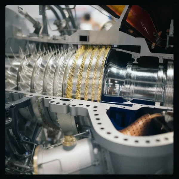 The picture of machined parts in the aerospace field